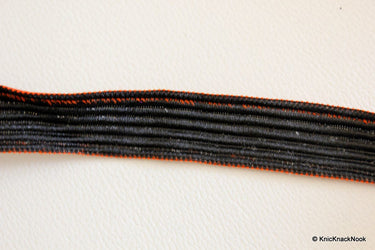 Beige And Brown Thread Lace Trim,Red/ Green Piping Trim, Approx. 22mm wide - 140316L147 / 48